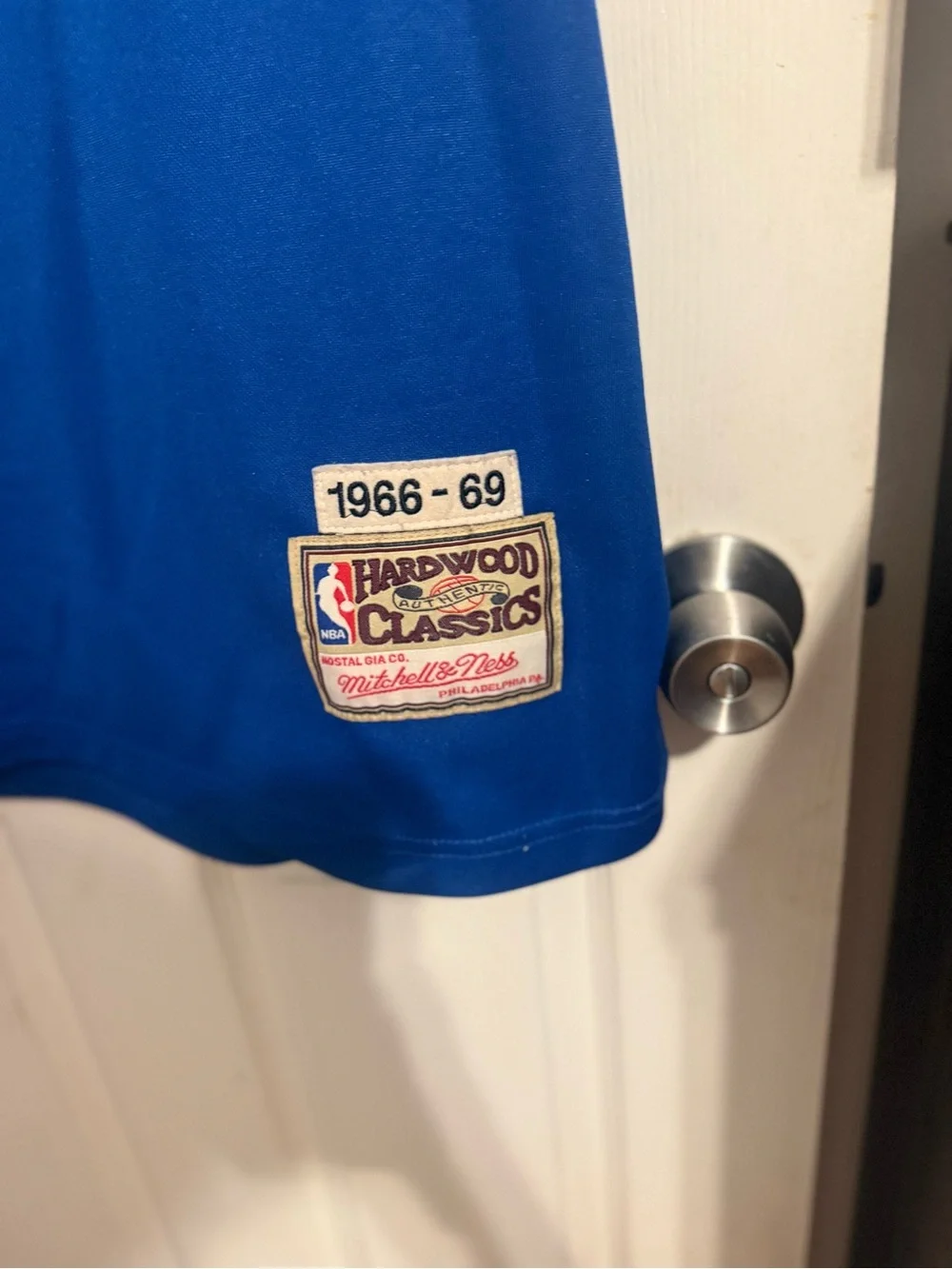 Mitchell & Ness Los Angeles Blue #44 Kids Basketball Jersey